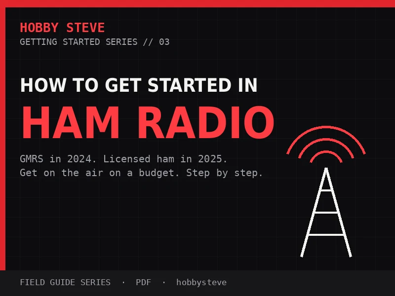How to Get Started in Ham Radio PDF guide cover