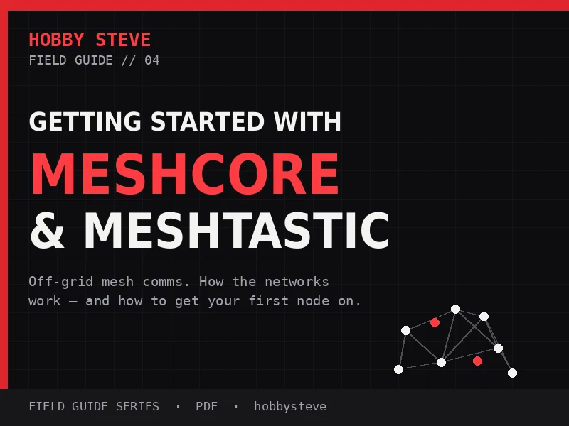 Meshcore and Meshtastic PDF guide cover