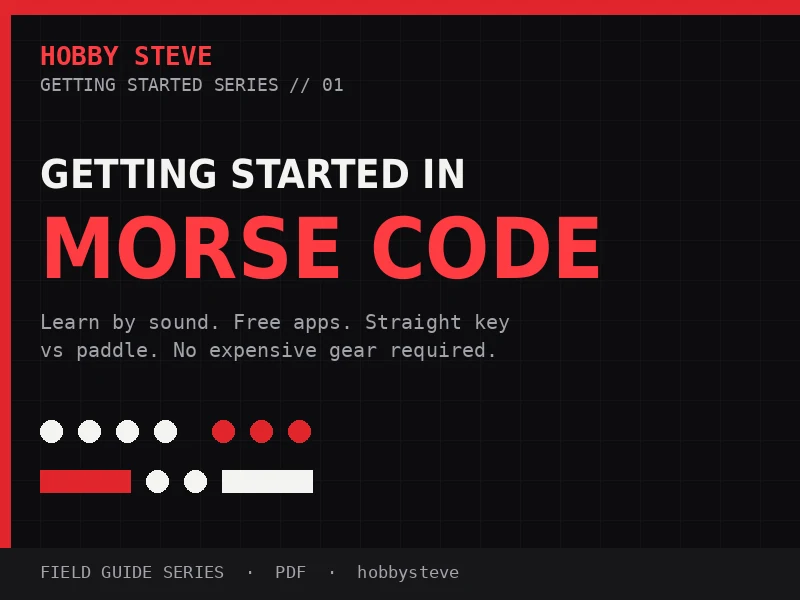 Getting Started in Morse Code PDF guide cover