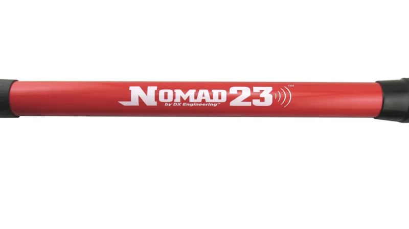 DX Engineering Nomad 23 telescoping portable mast in red